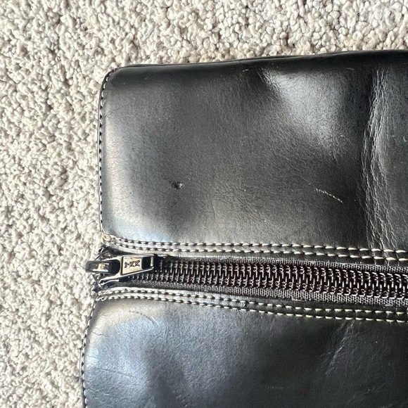 Vintage 90s y2k Bratz L.E.I Size 7 Black Faux Leather Chunky Platform Boots NOS - Picture 3 of 8